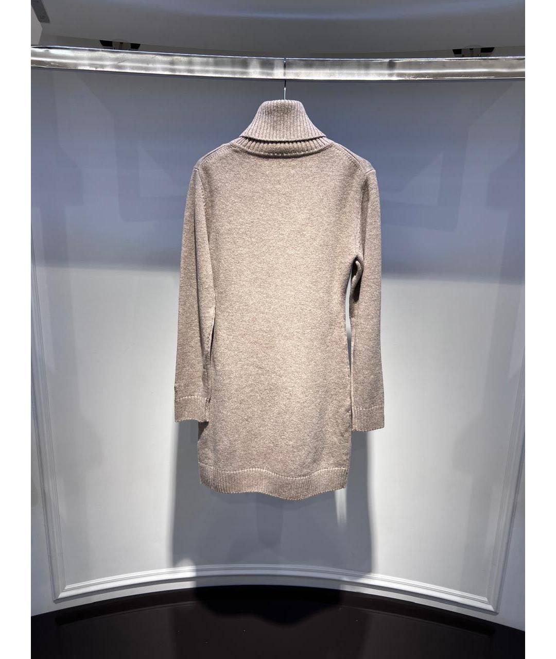 MC2 SAINT BARTH Бежевое повседневное платье, фото 2