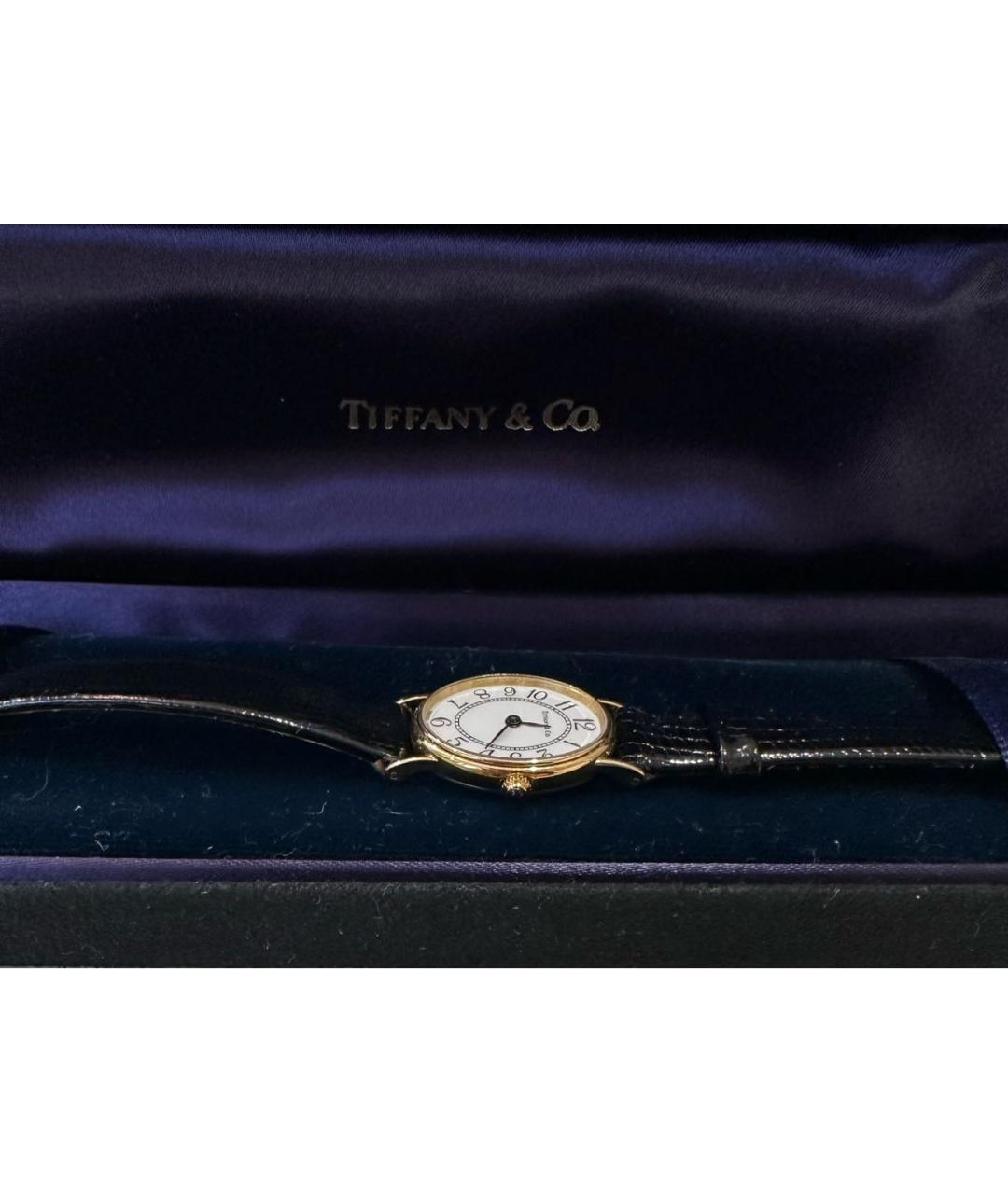 TIFFANY&CO Черные позолоченные часы, фото 2