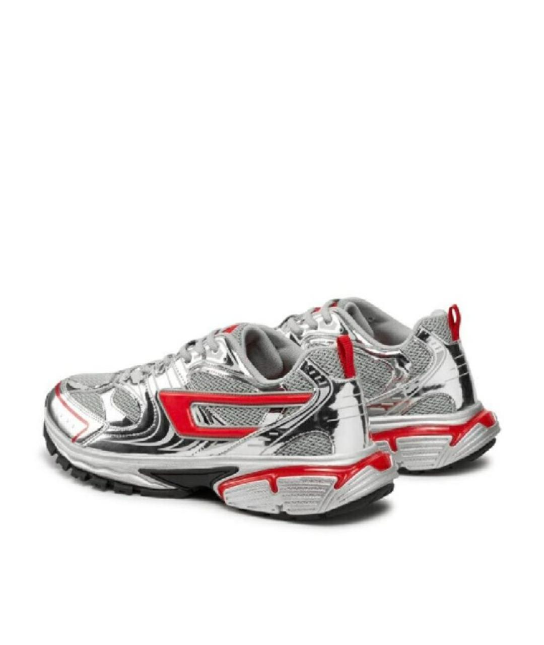 DIESEL Серебряные низкие кроссовки / кеды, фото 2