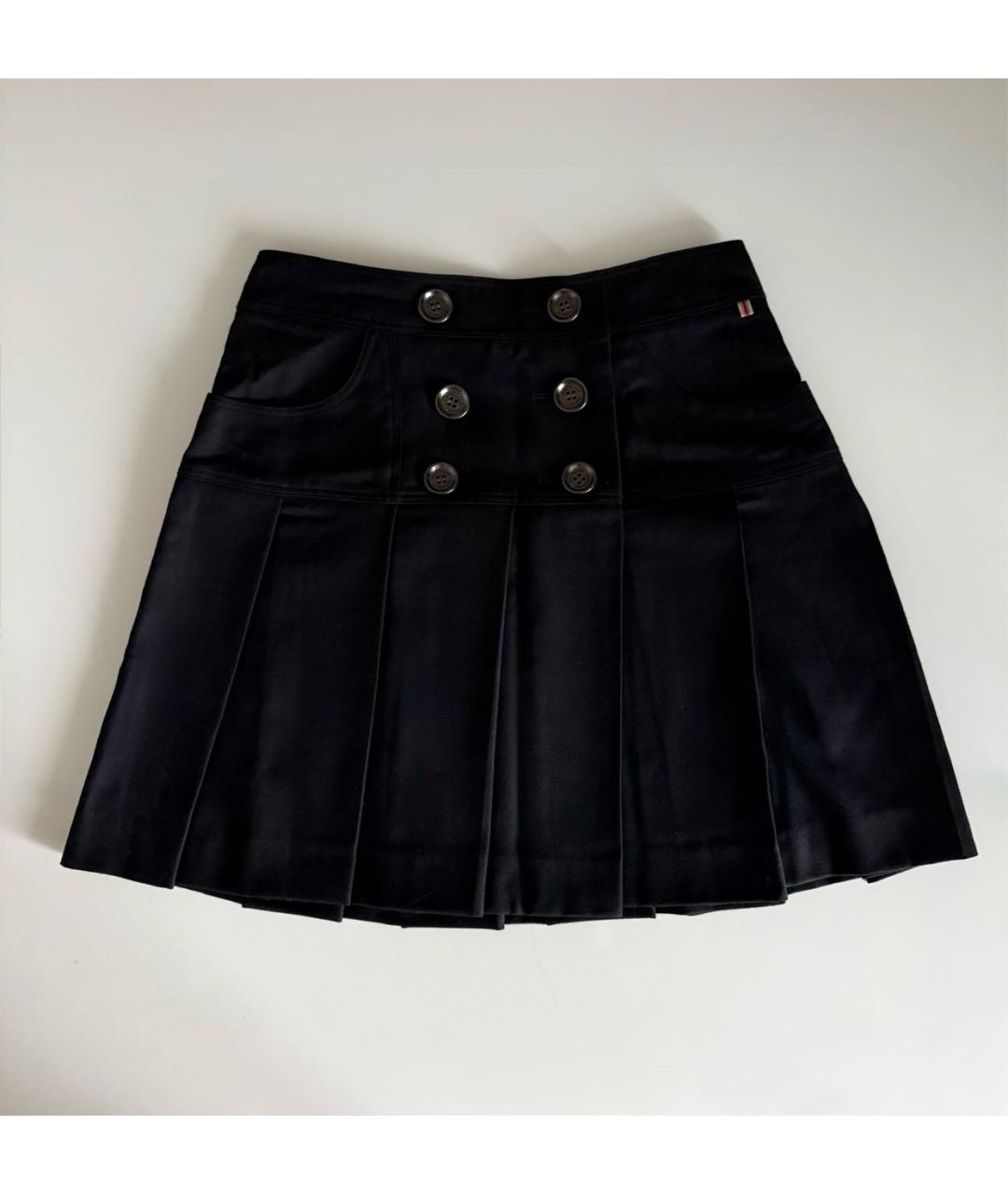 BURBERRY Черная шерстяная юбка мини, фото 9