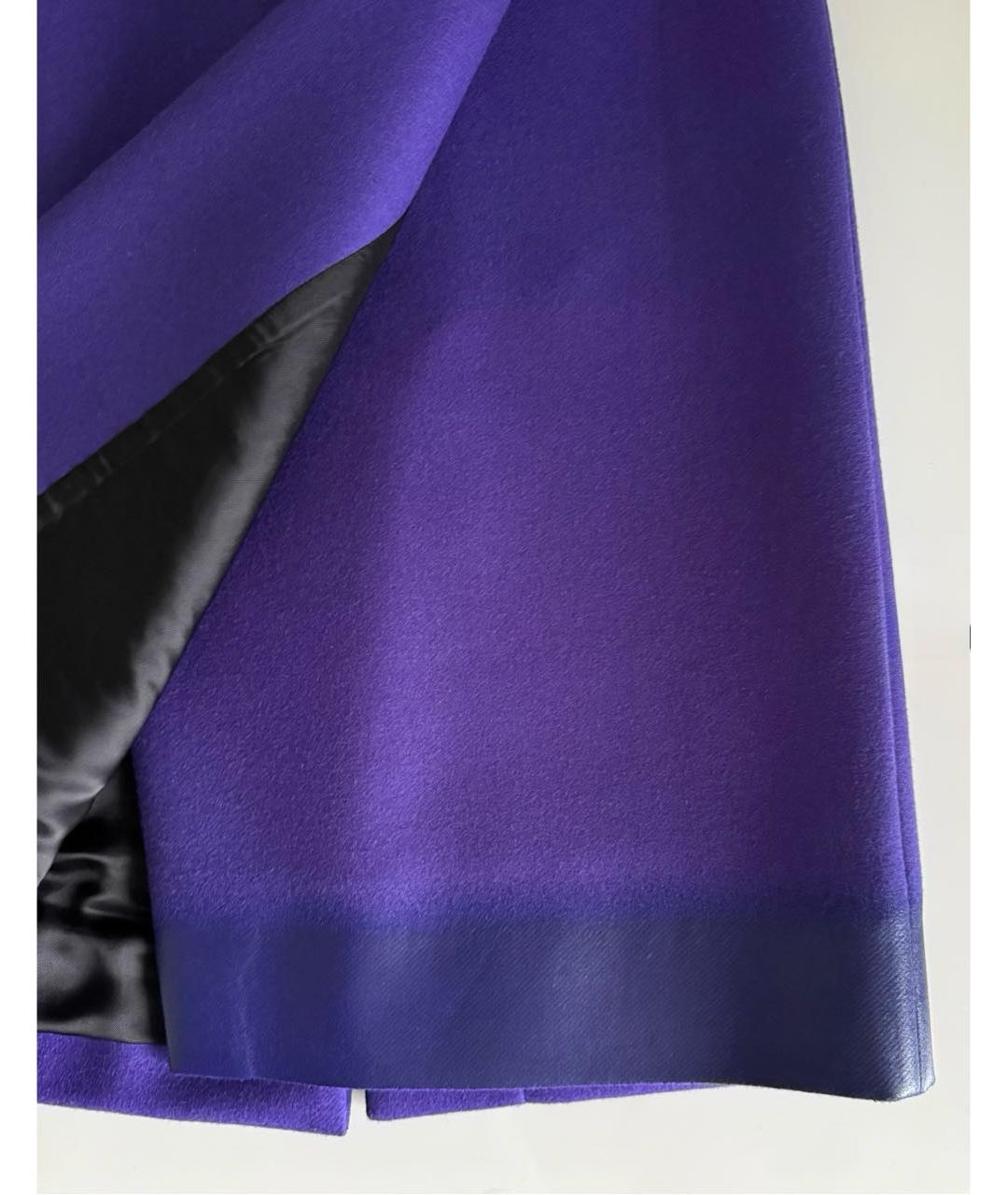 PRADA Фиолетовая шерстяная юбка миди, фото 6