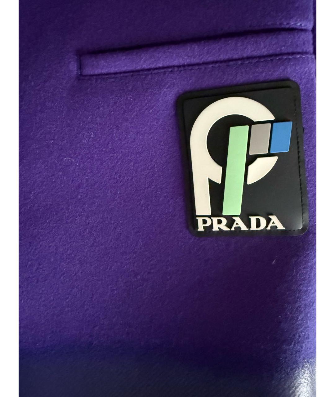 PRADA Фиолетовая шерстяная юбка миди, фото 5