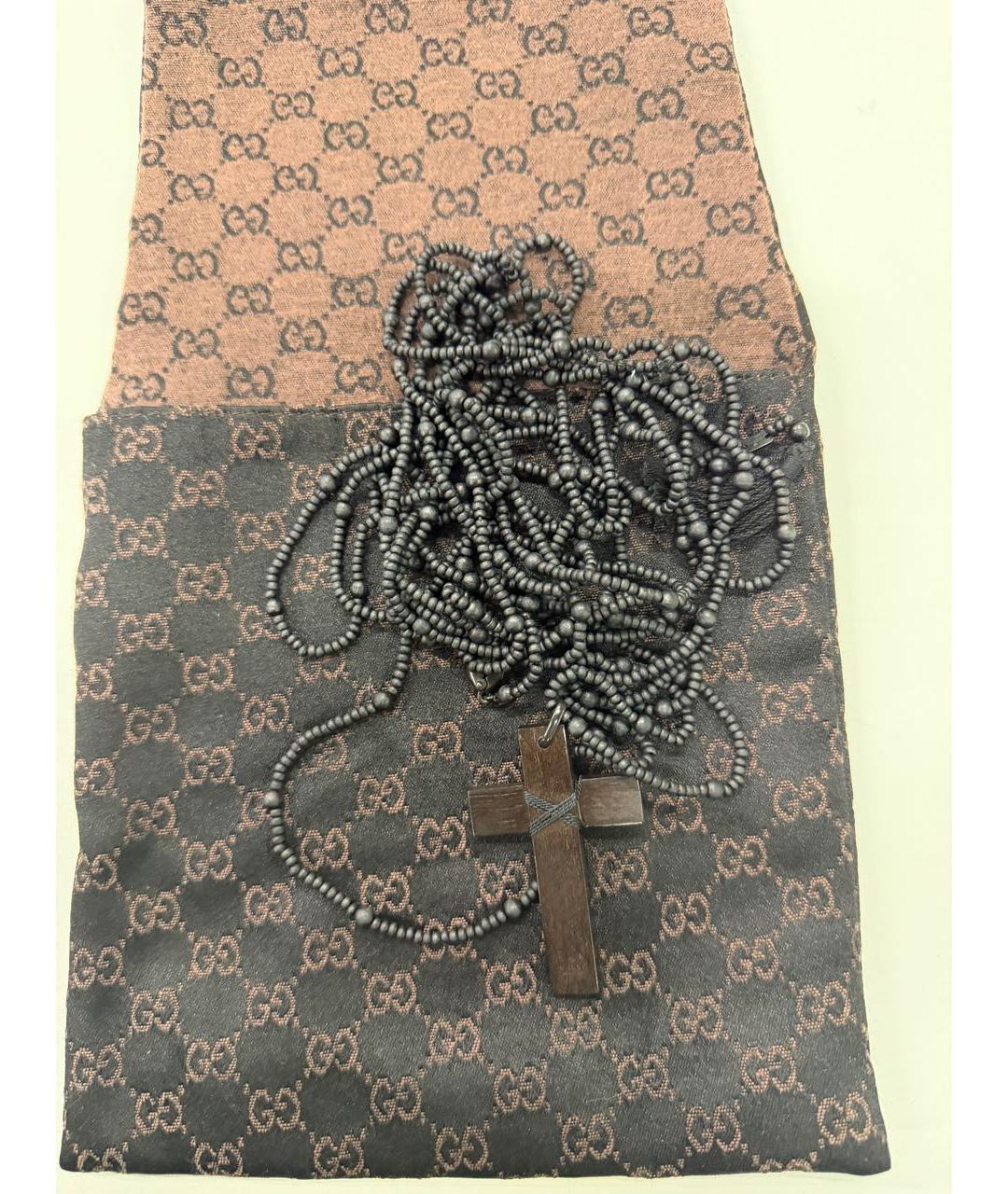 GUCCI Черная деревянная подвеска, фото 4