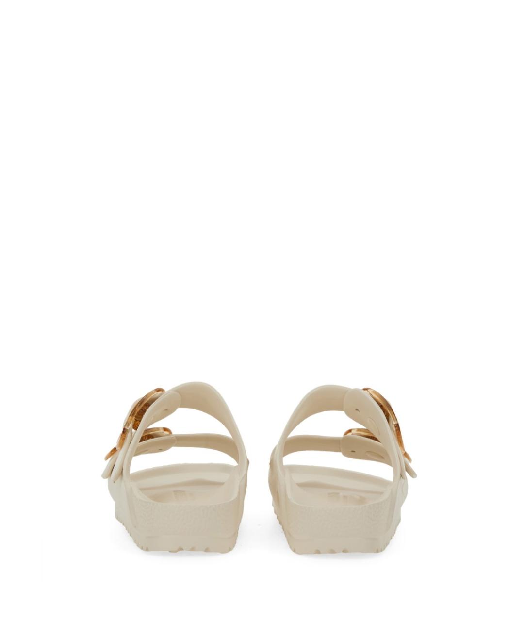 BIRKENSTOCK Белые кожаные сандалии, фото 4