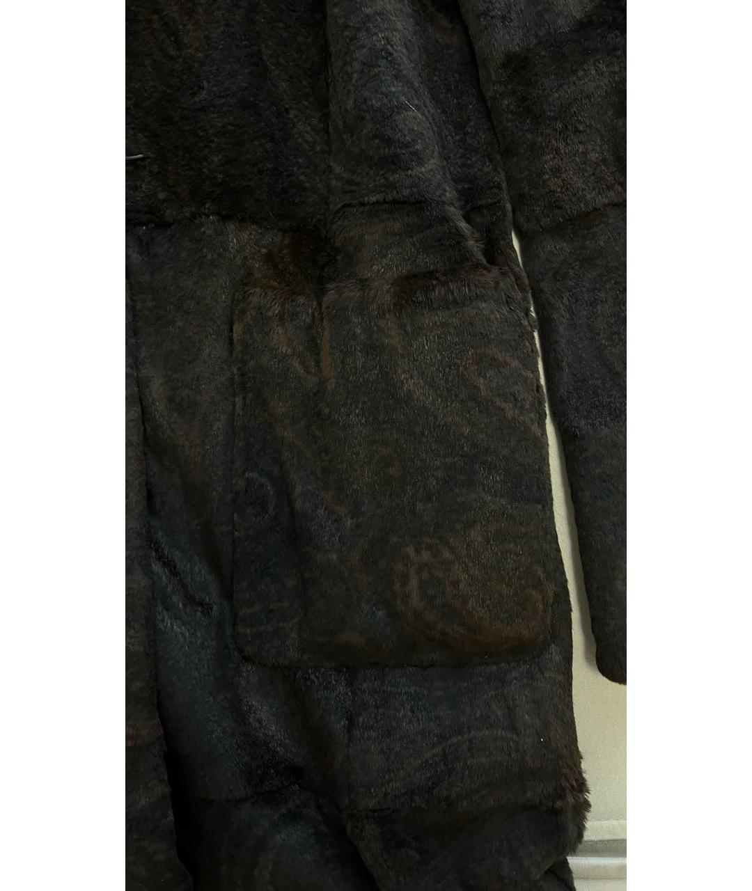 ETRO Коричневая меховая шуба, фото 7
