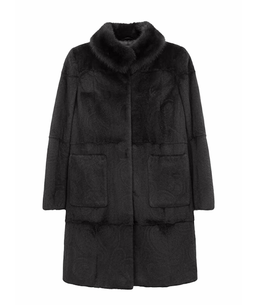 ETRO Коричневая меховая шуба, фото 1