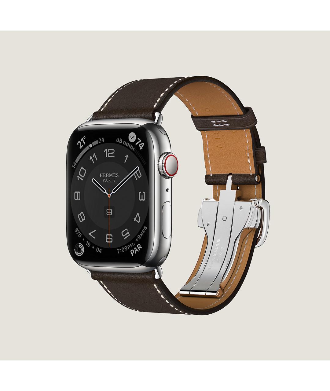 HERMES Серые титановые часы, фото 2