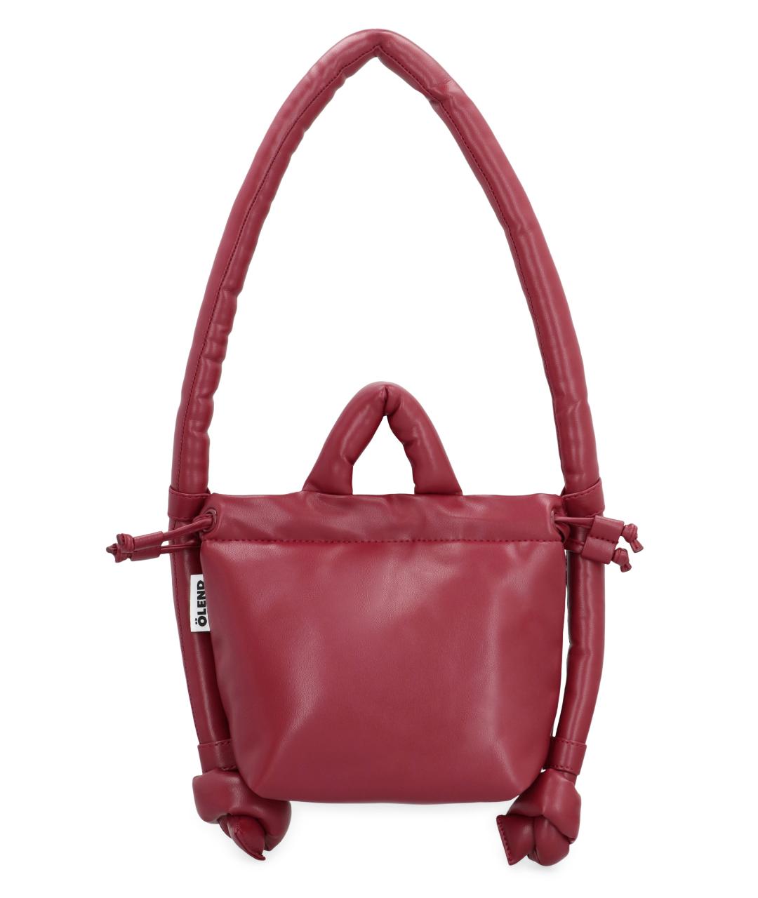 OLEND Красная сумка тоут из искусственной кожи, фото 2