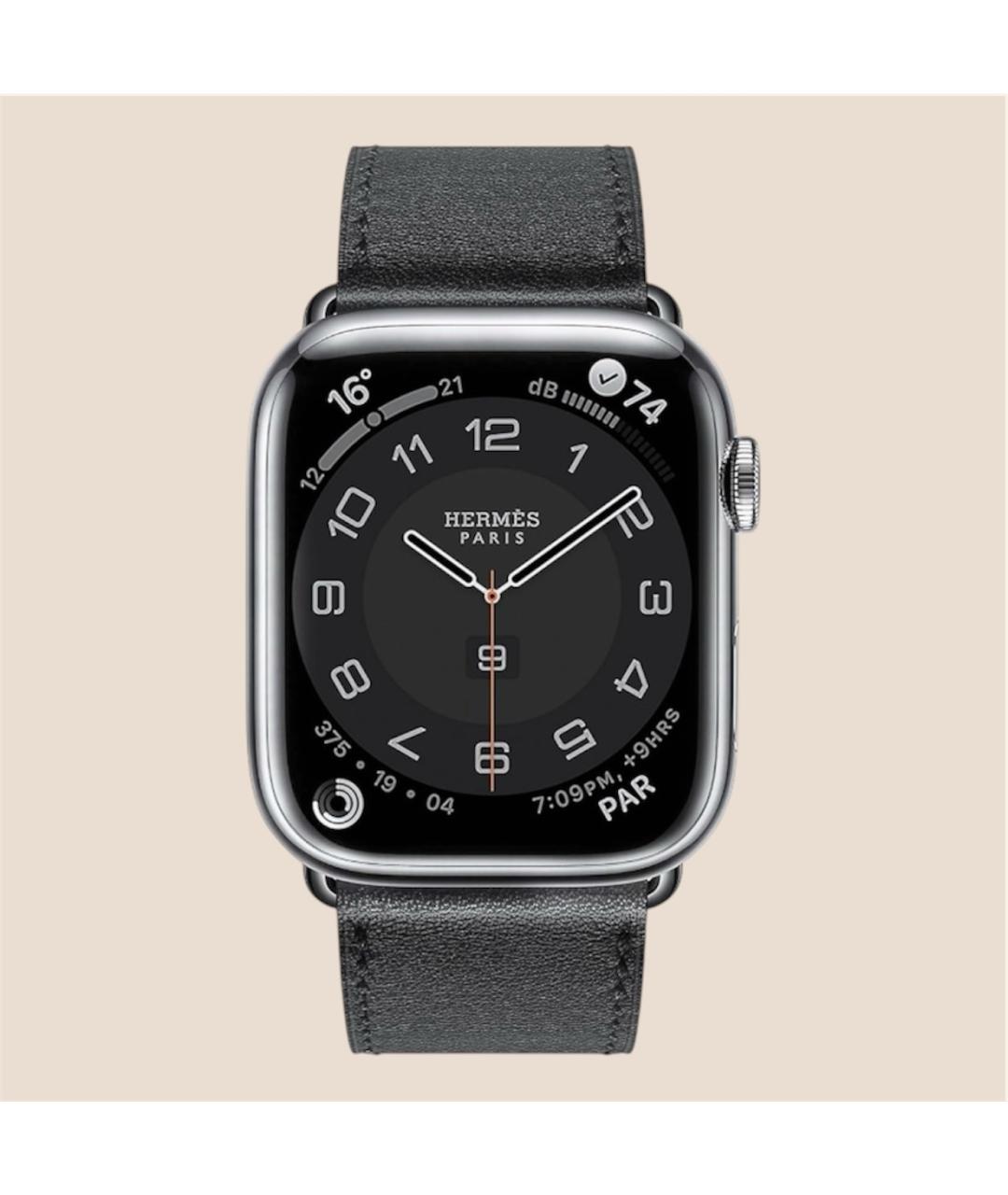 HERMES Серые стальные часы, фото 4