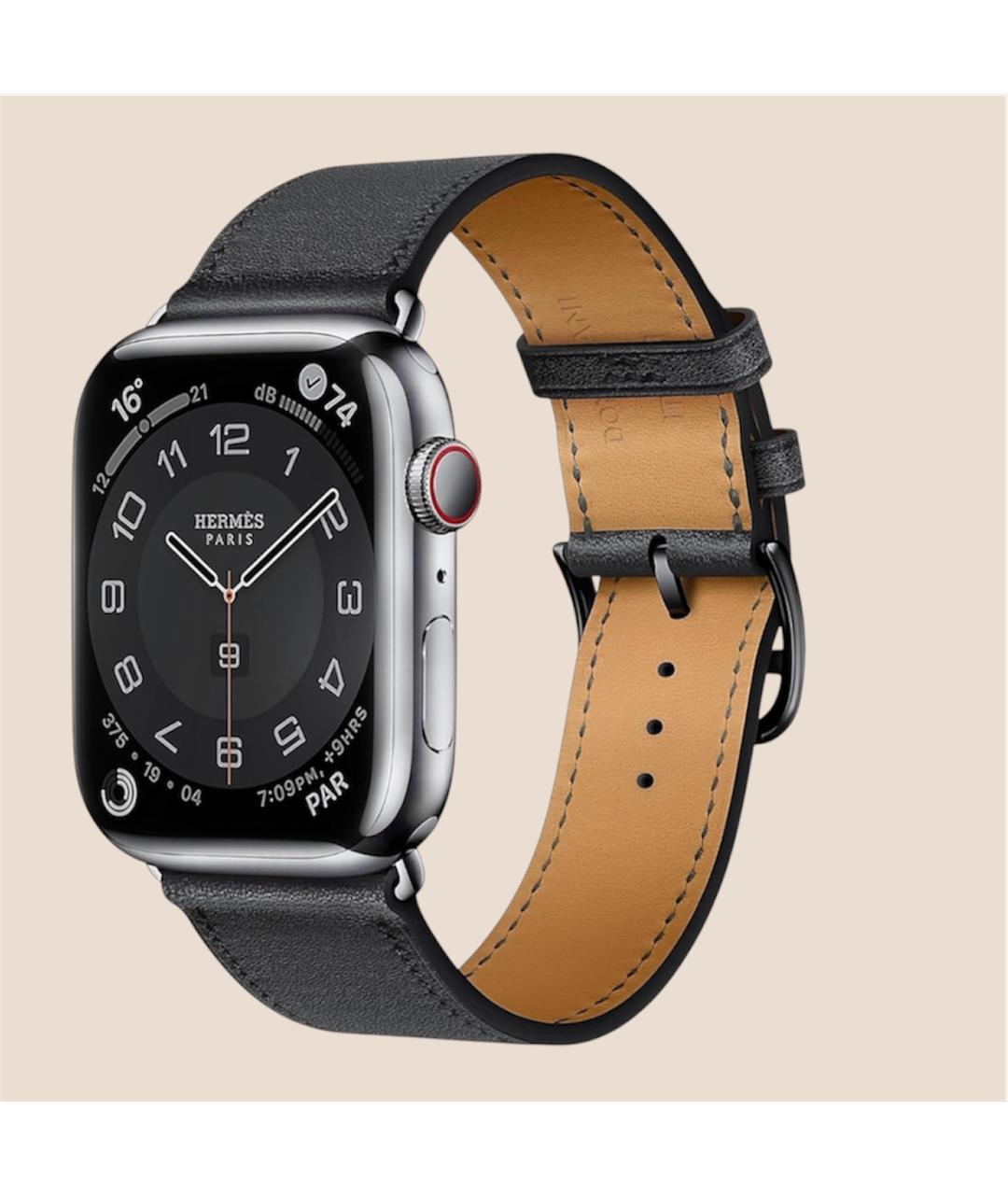 HERMES Серые стальные часы, фото 2