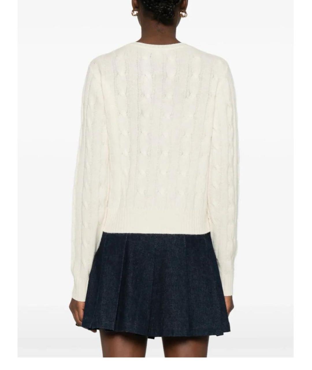 SPORTY AND RICH Бежевый кашемировый кардиган, фото 5