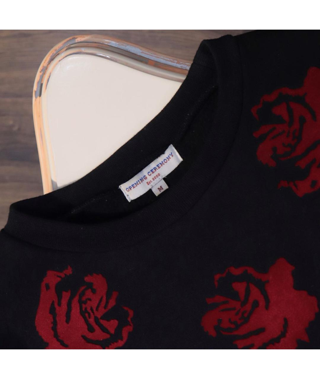 OPENING CEREMONY Черное хлопковое повседневное платье, фото 4