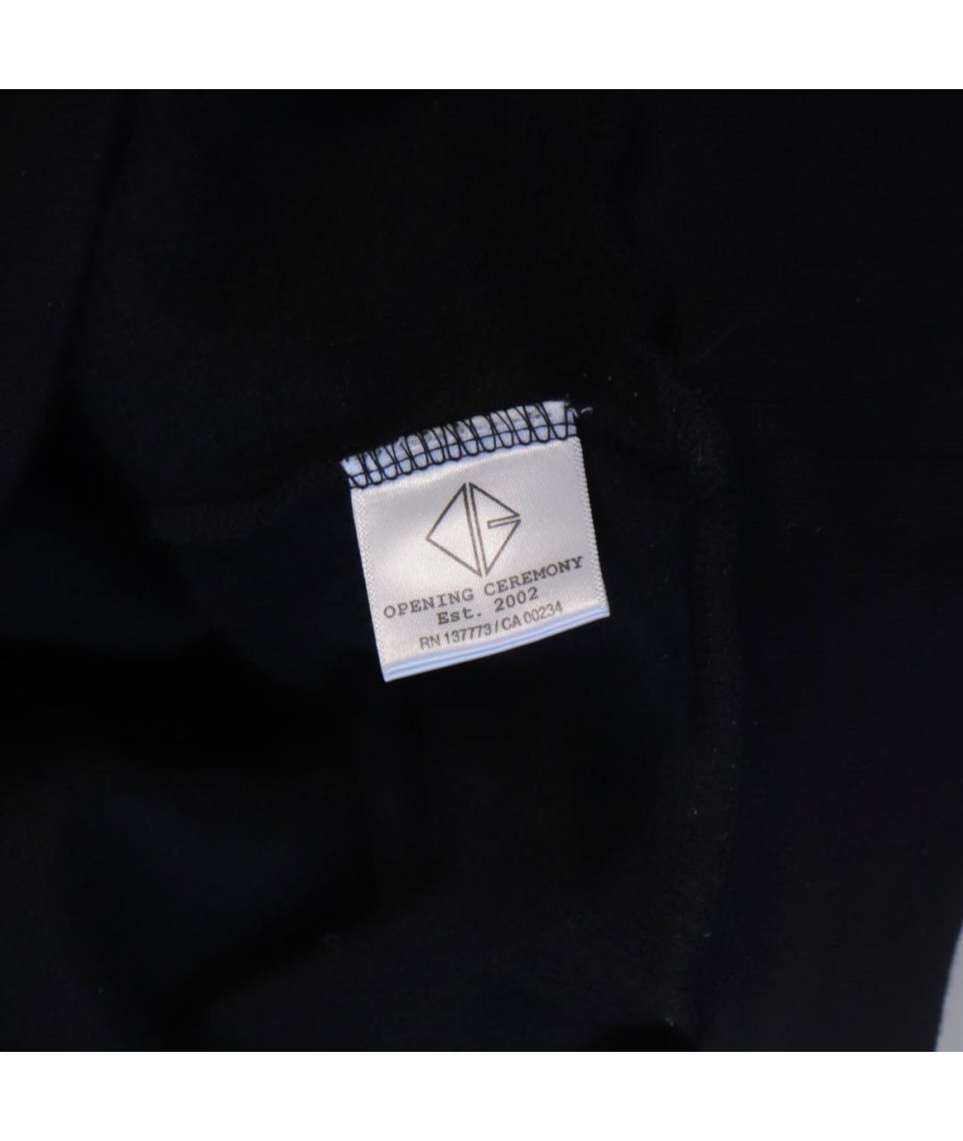 OPENING CEREMONY Черное хлопковое повседневное платье, фото 6