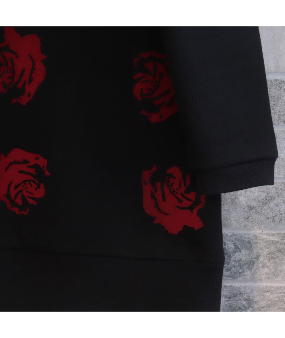 OPENING CEREMONY Черное хлопковое повседневное платье, фото 5