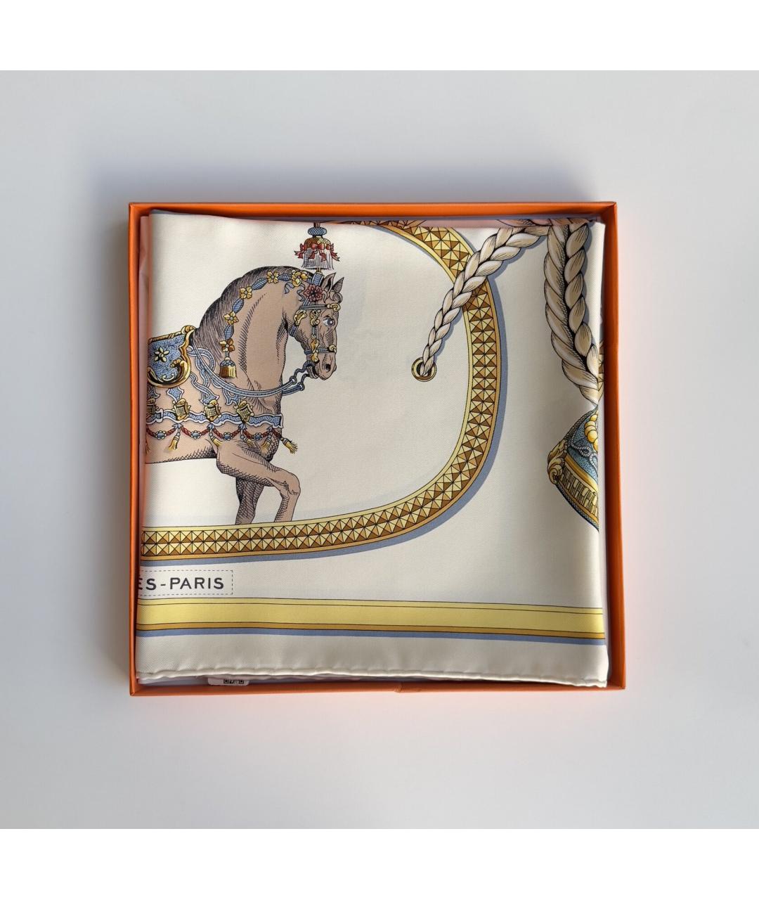 HERMES Мульти шелковый платок, фото 3