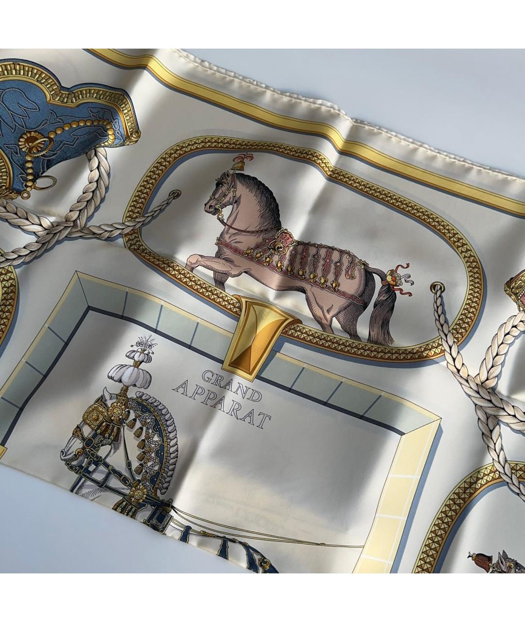 HERMES Мульти шелковый платок, фото 4