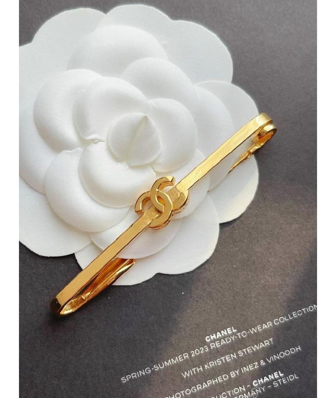 CHANEL Золотая булавка / брошь, фото 3