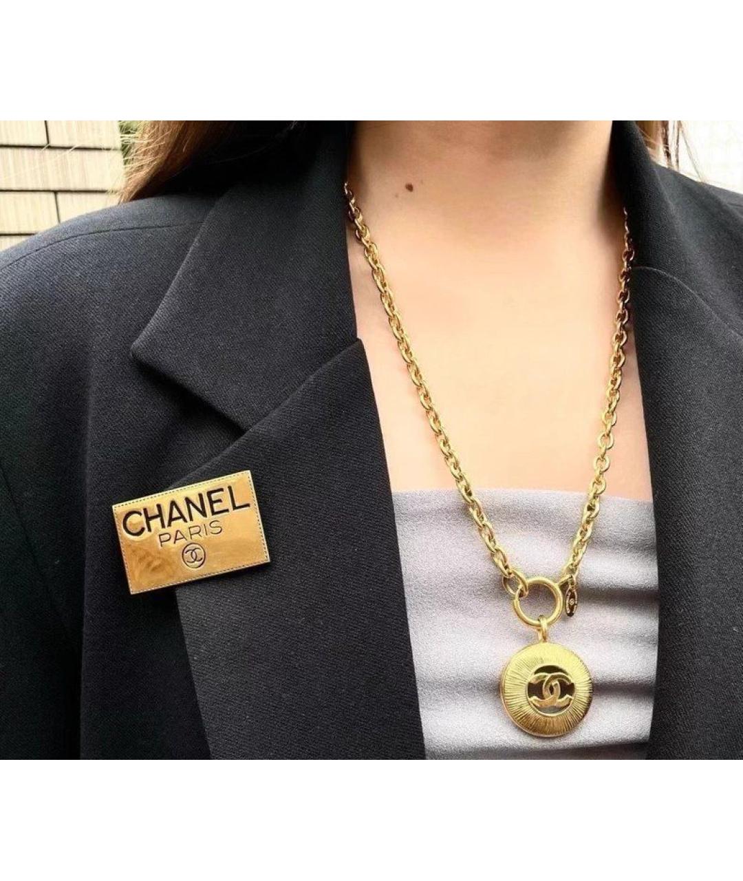 CHANEL Золотая булавка / брошь, фото 3