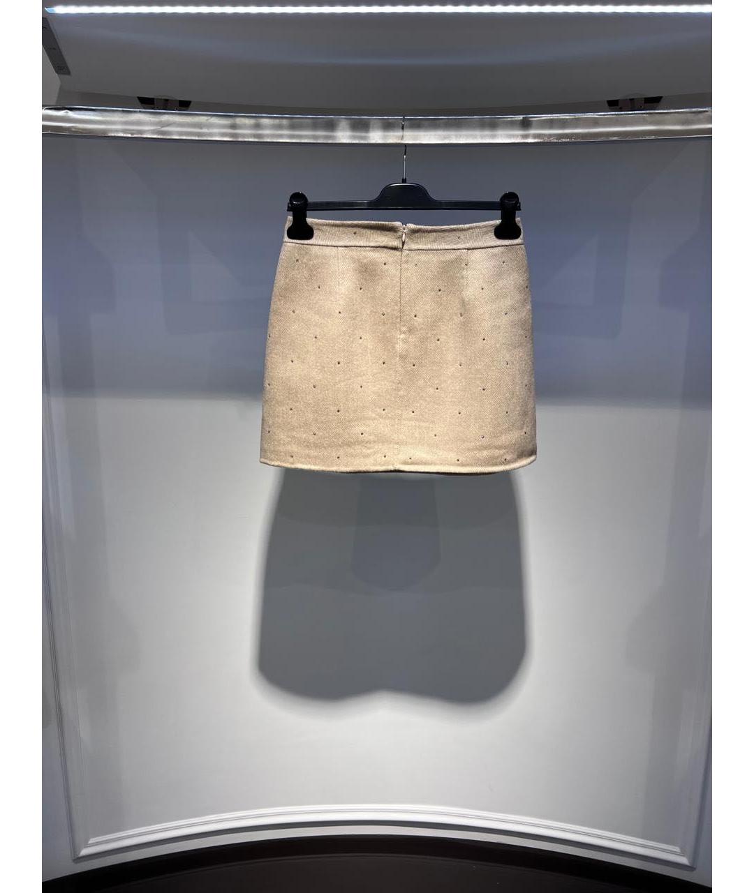 St. Barth Бежевая юбка мини, фото 2