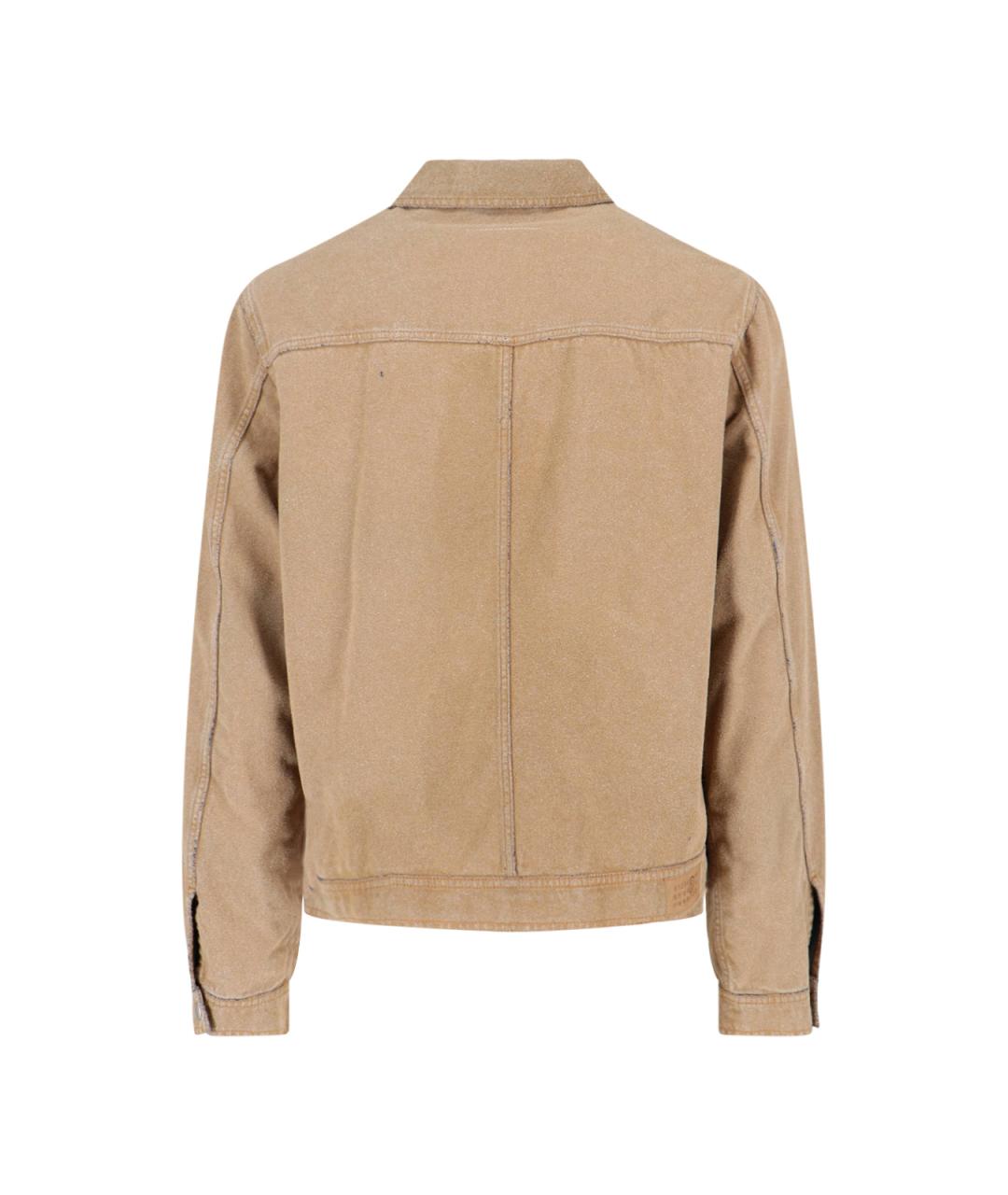 MM6 MAISON MARGIELA Коричневая хлопковая куртка, фото 2