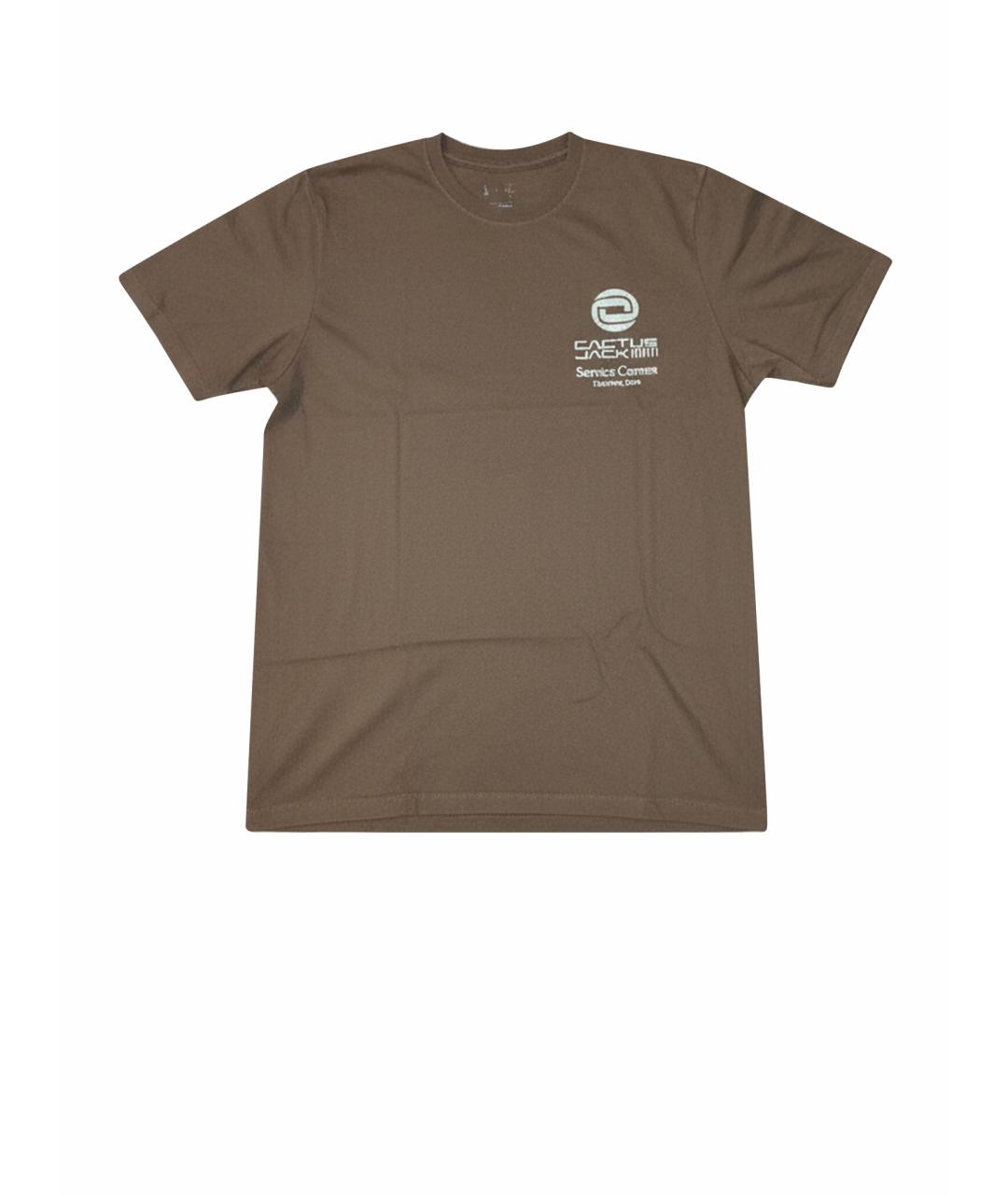 CACTUS JACK BY TRAVIS SCOTT Коричневая хлопковая футболка, фото 1