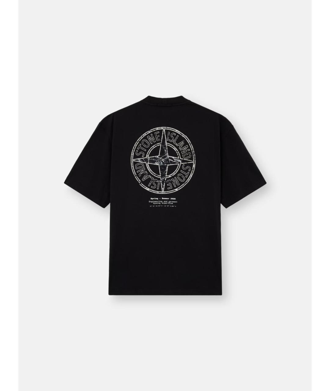 STONE ISLAND Черная футболка, фото 6