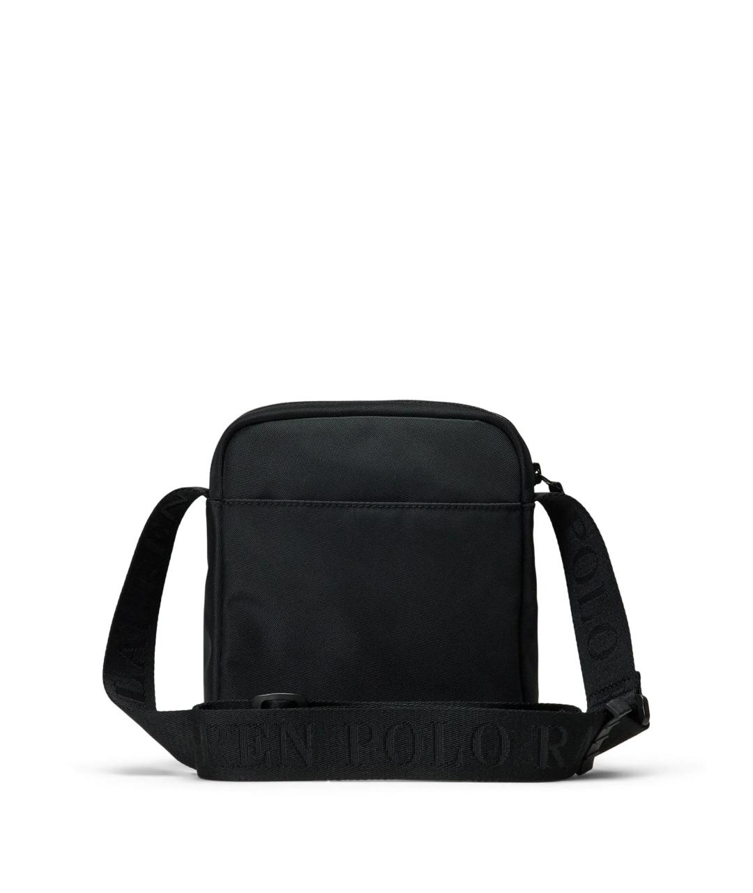 POLO RALPH LAUREN Черная тканевая сумка на плечо, фото 2