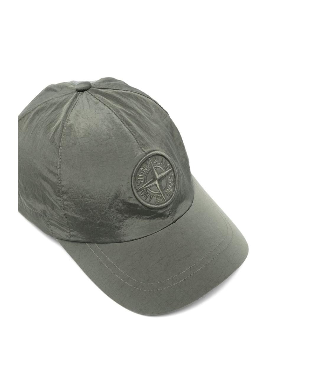 STONE ISLAND Серая кепка/бейсболка, фото 3