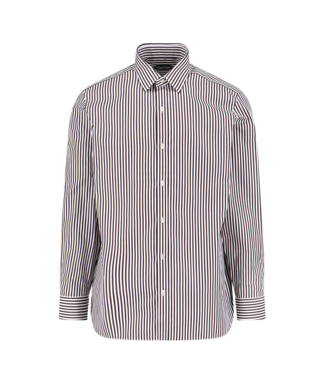 TOM FORD Коричневая хлопковая кэжуал рубашка, фото 1