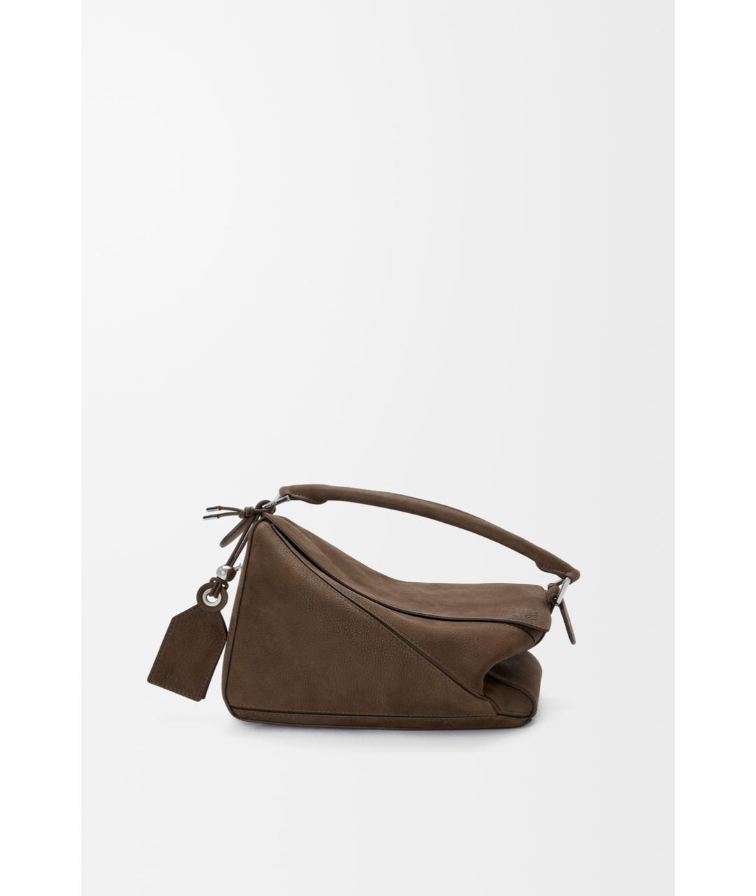 LOEWE Коричневая кожаная сумка через плечо, фото 4