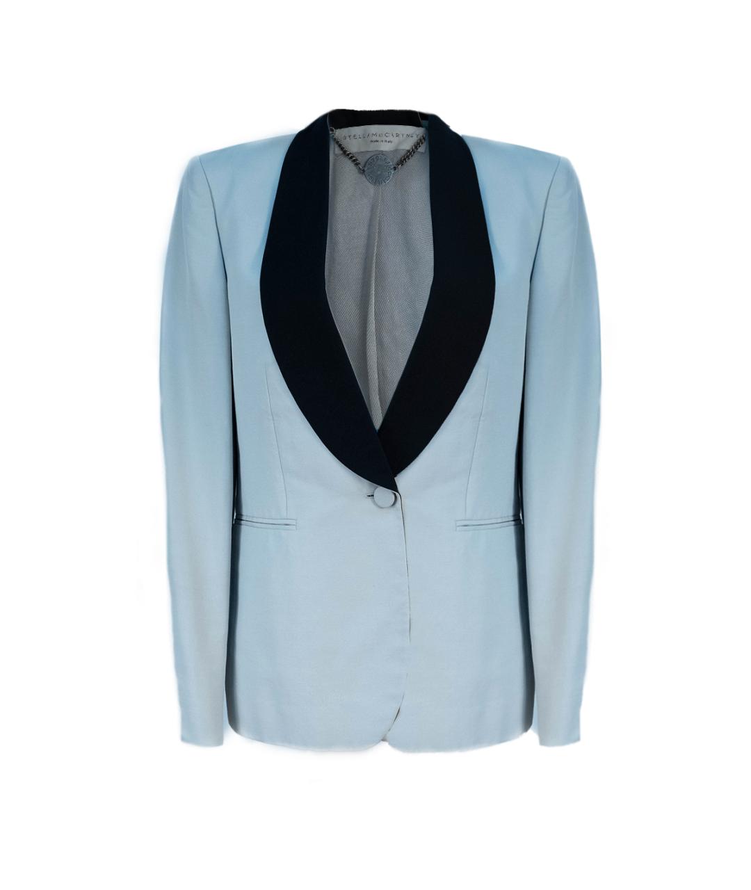 STELLA MCCARTNEY Серый шелковый жакет/пиджак, фото 6
