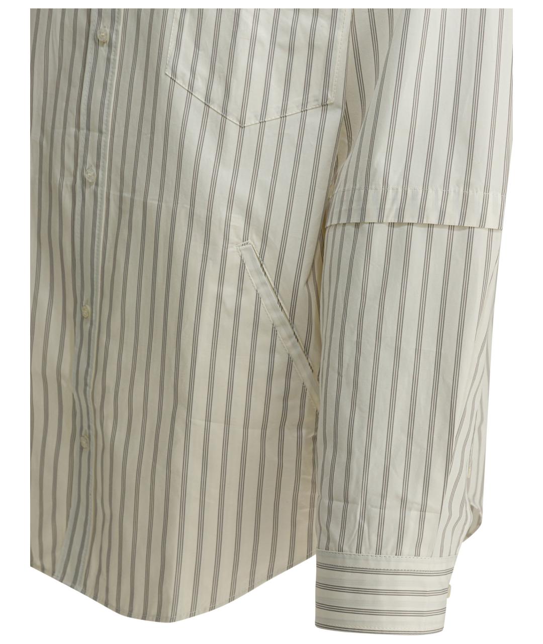 ACNE STUDIOS Белая хлопковая кэжуал рубашка, фото 4