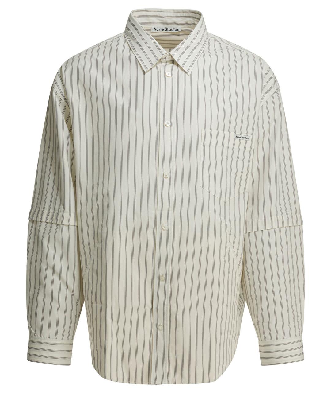 ACNE STUDIOS Белая хлопковая кэжуал рубашка, фото 1