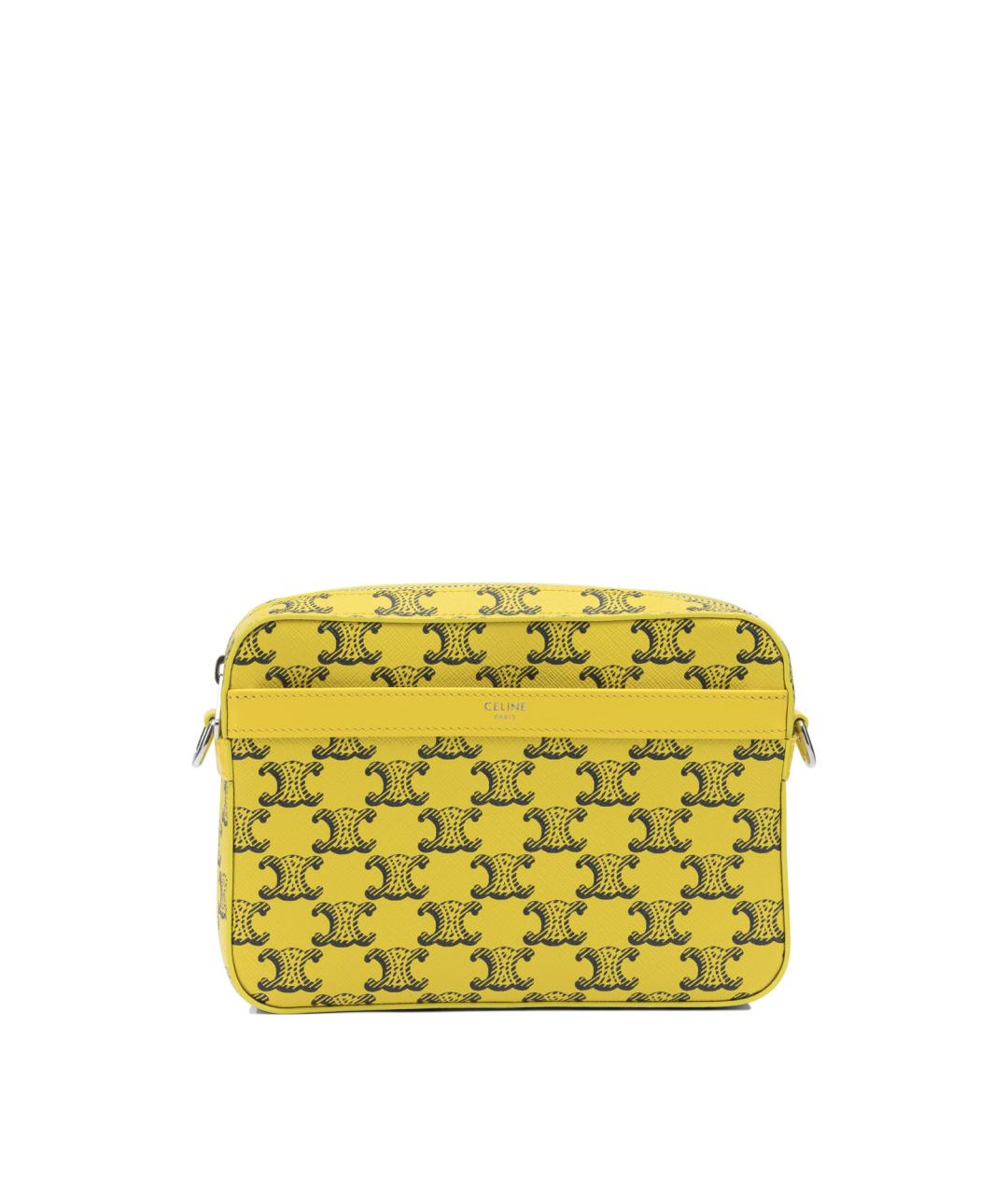 CELINE Желтая сумка на плечо, фото 1