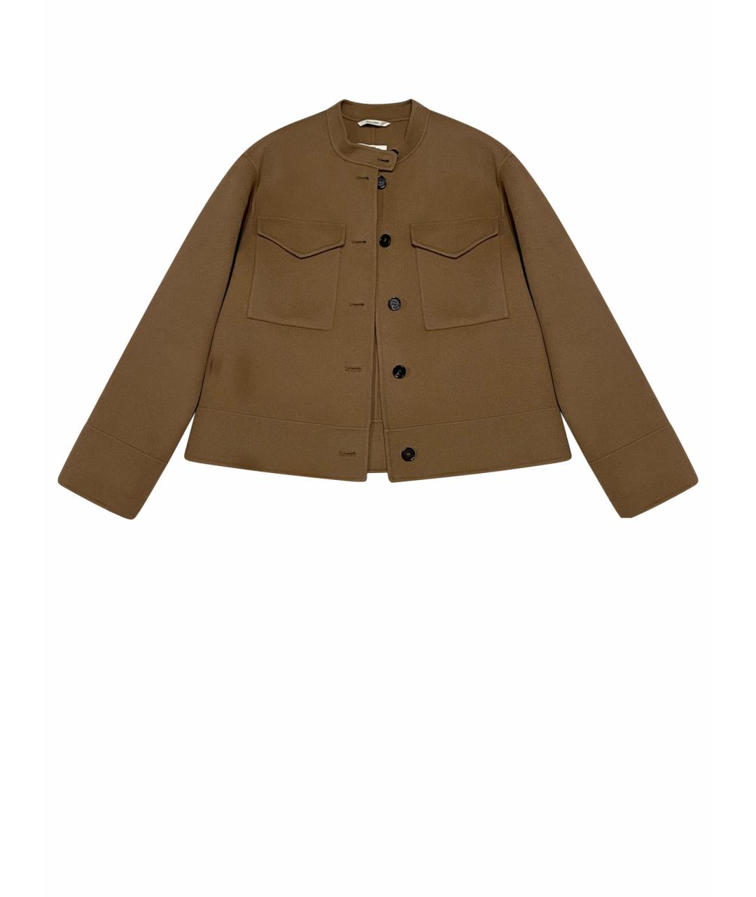 'S MAX MARA Коричневый шерстяной жакет/пиджак, фото 1