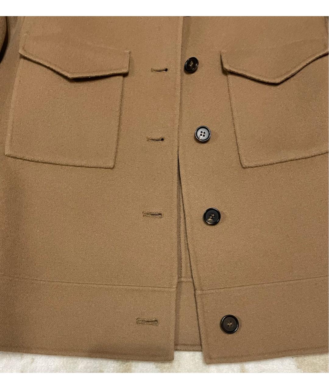 'S MAX MARA Коричневый шерстяной жакет/пиджак, фото 6