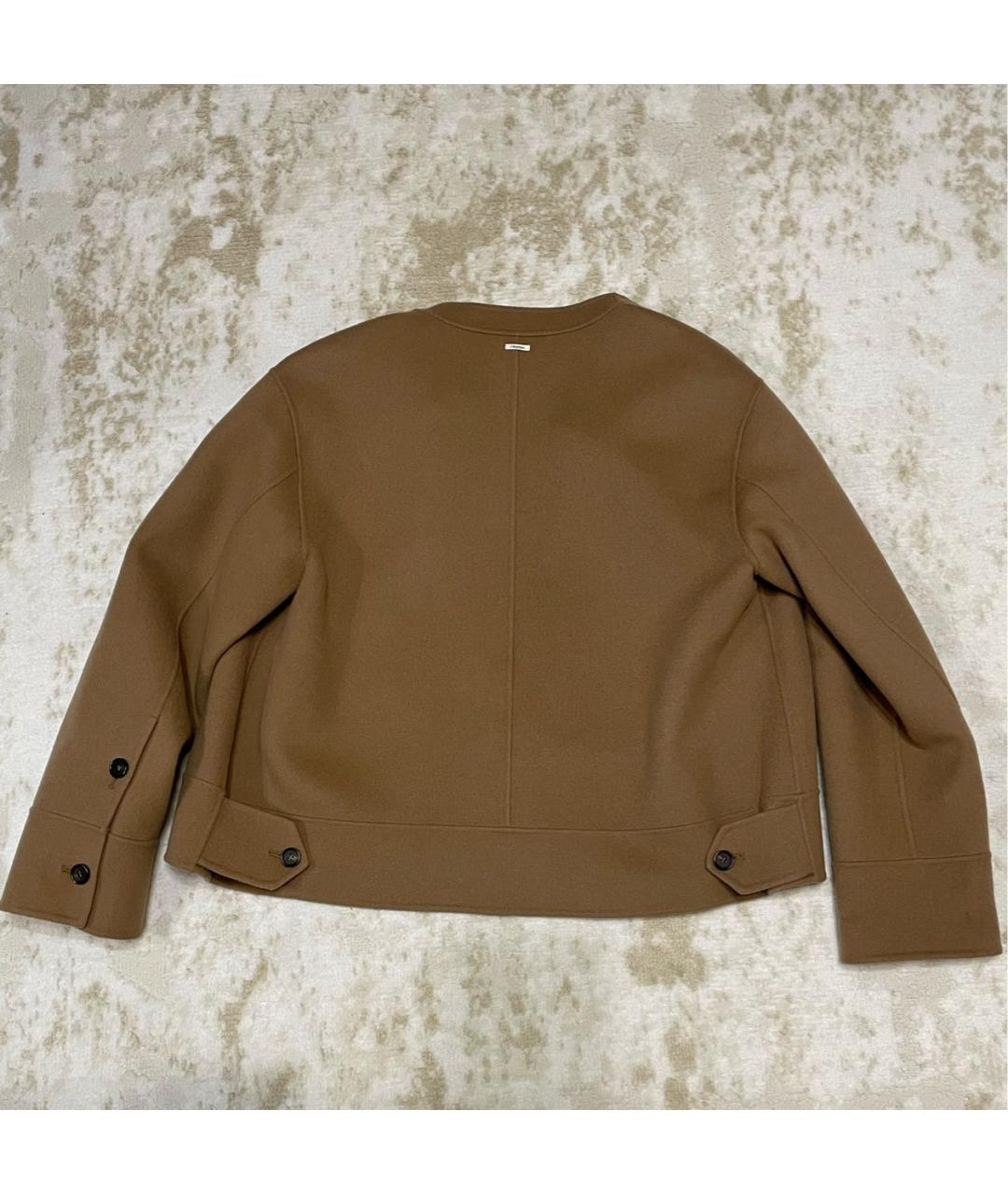 'S MAX MARA Коричневый шерстяной жакет/пиджак, фото 2