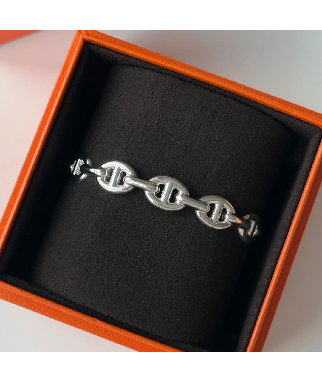 HERMES Серебрянный серебряный браслет, фото 4