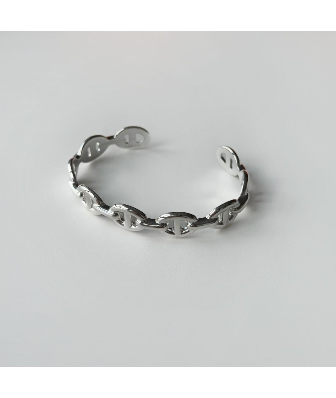 HERMES Серебрянный серебряный браслет, фото 5