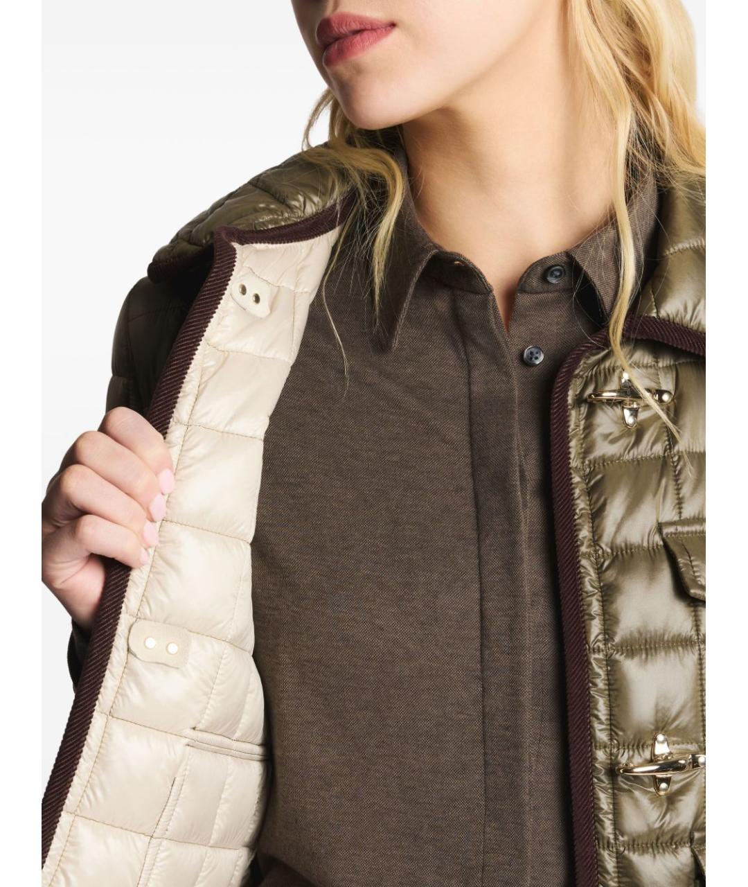 FAY Зеленая полиамидовая куртка, фото 4