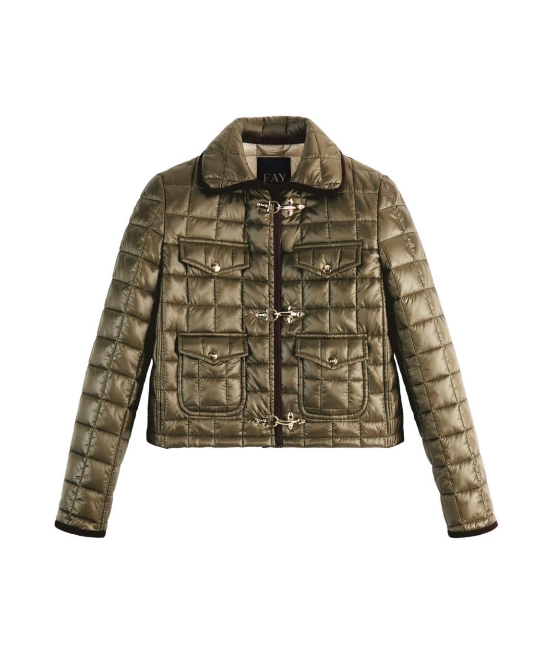 FAY Зеленая полиамидовая куртка, фото 1