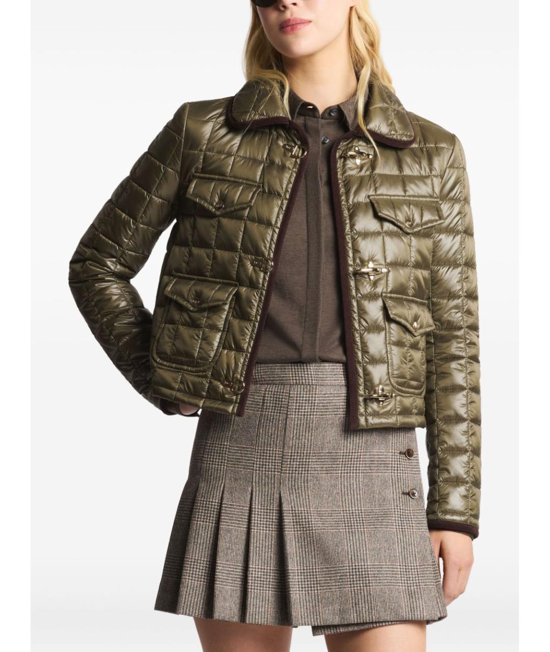 FAY Зеленая полиамидовая куртка, фото 6