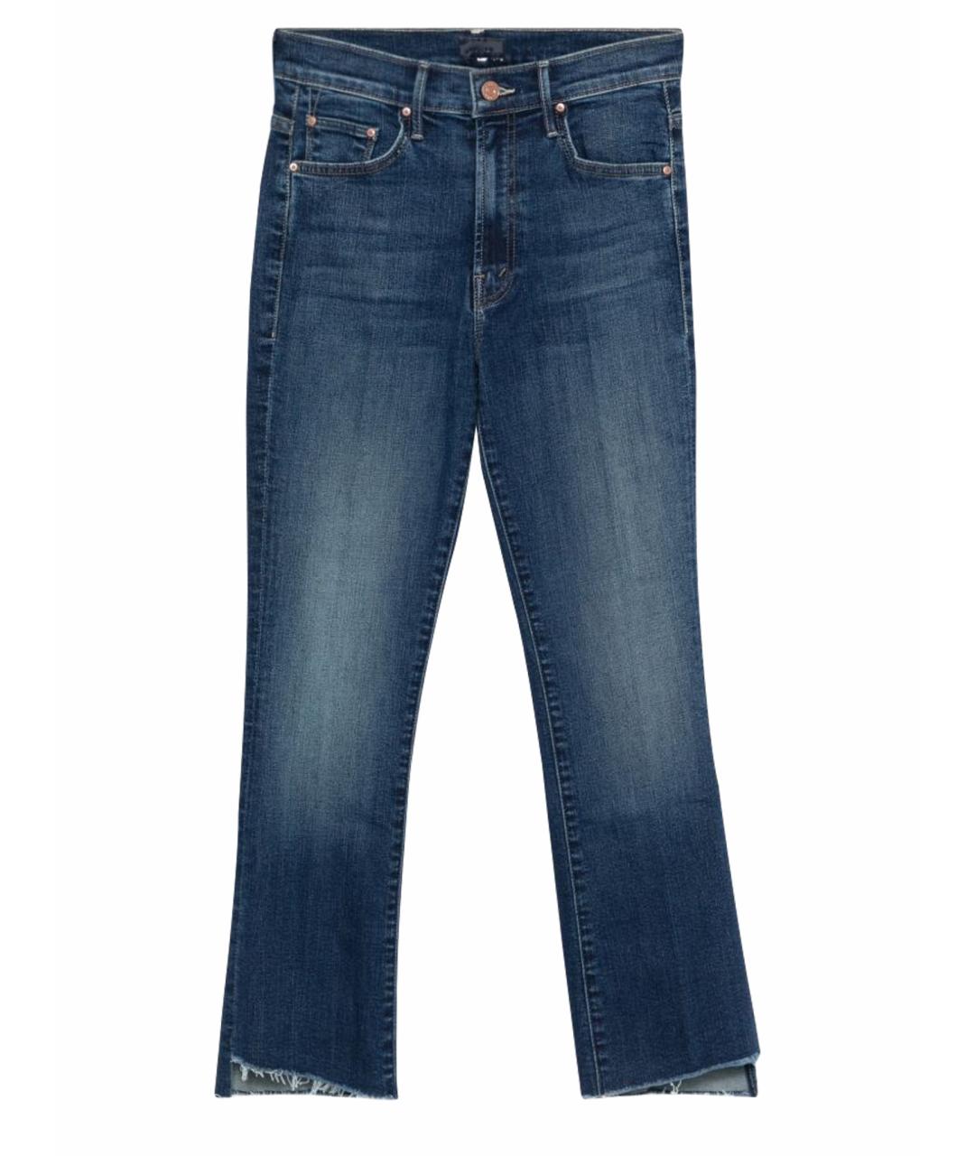 MOTHER Синие хлопковые прямые джинсы, фото 1