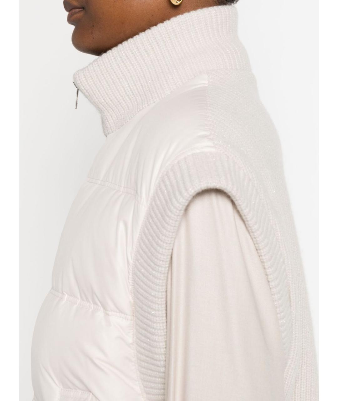 PESERICO Бежевый полиэстеровый жилет, фото 2