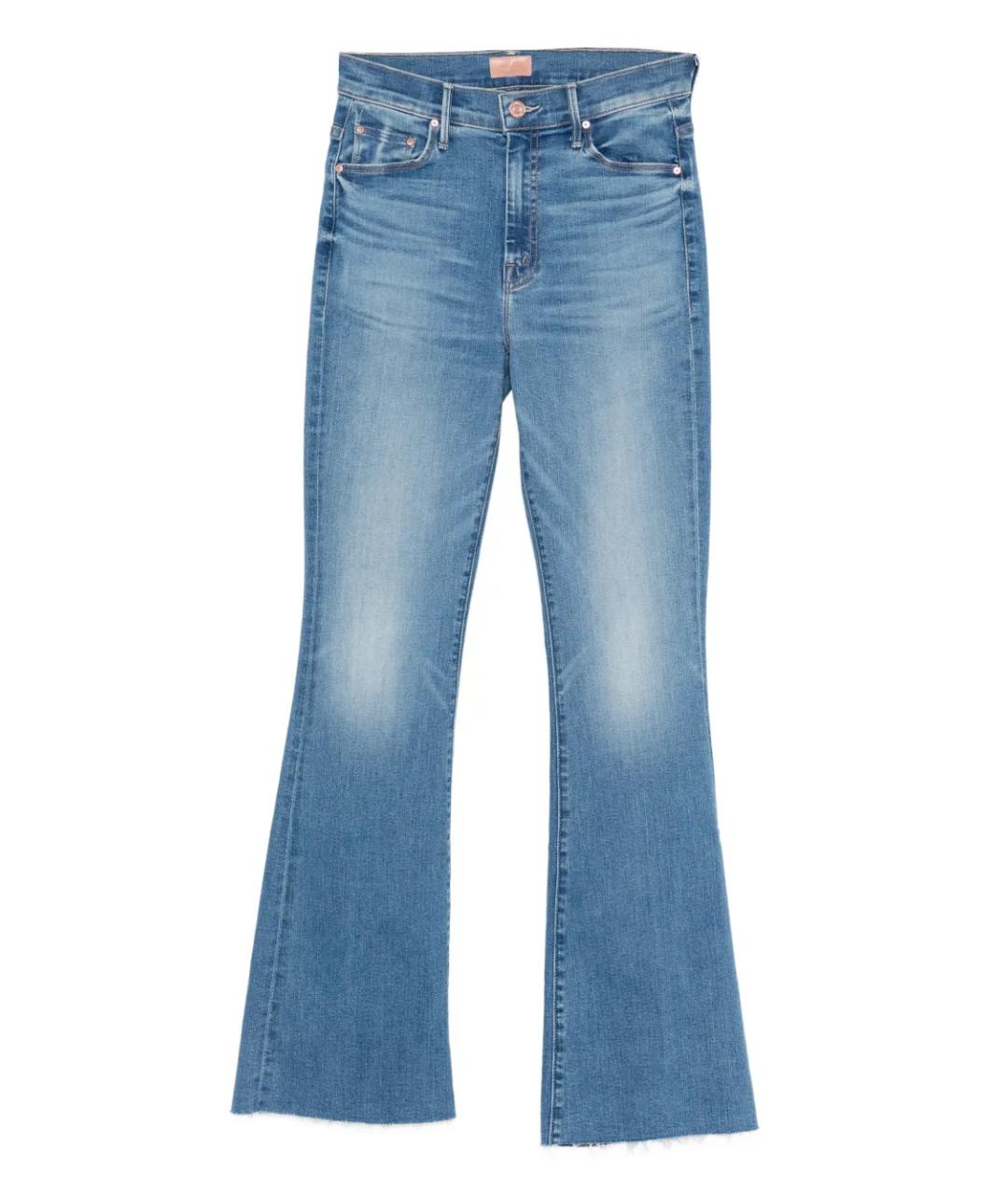 MOTHER Синие хлопковые прямые джинсы, фото 1