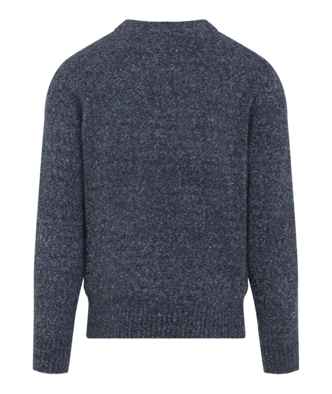 BRUNELLO CUCINELLI Синий шерстяной джемпер / свитер, фото 2