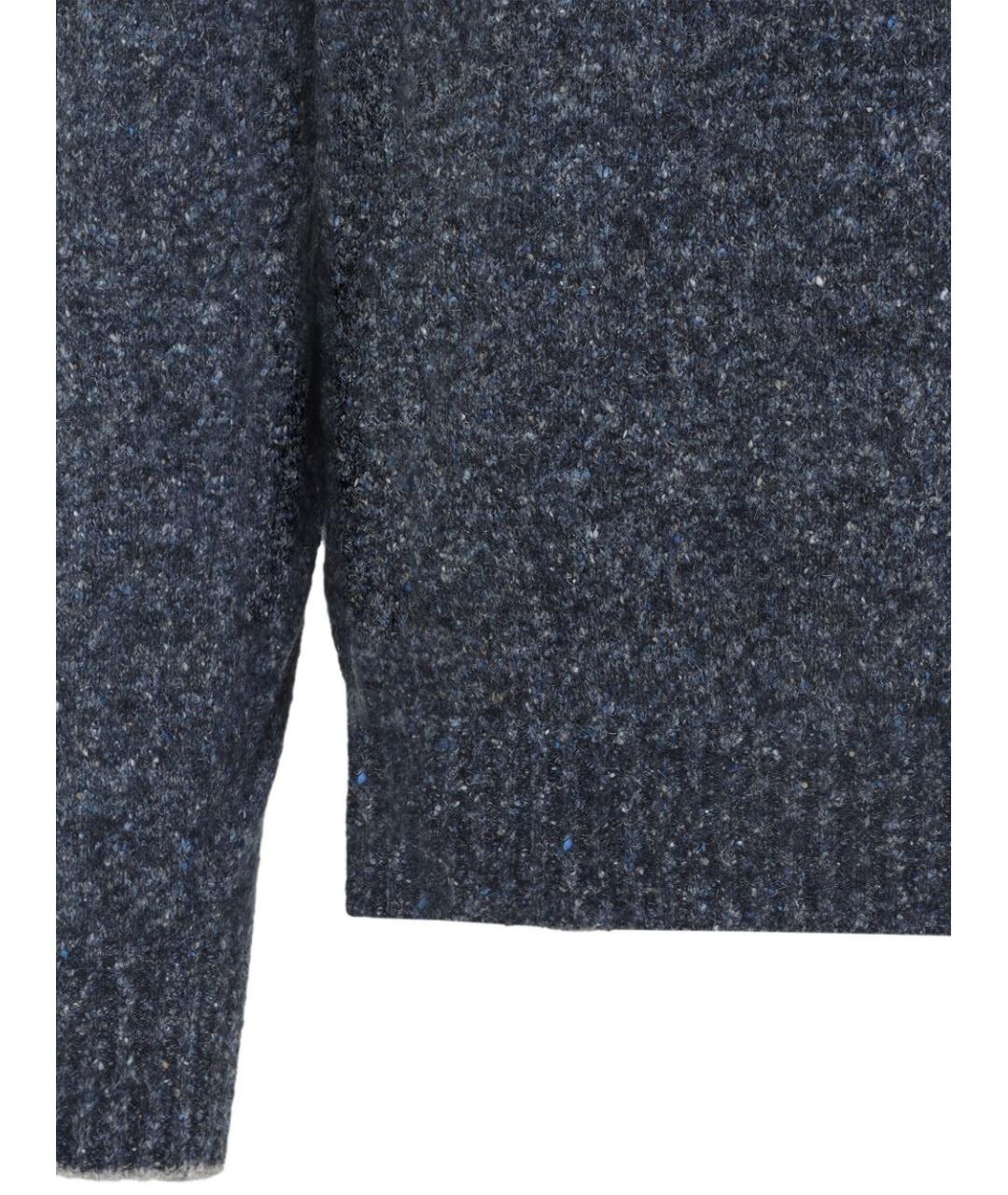 BRUNELLO CUCINELLI Синий шерстяной джемпер / свитер, фото 4