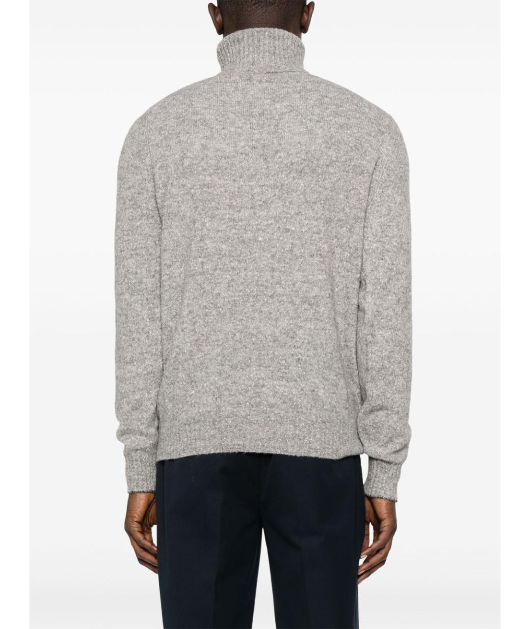 BRUNELLO CUCINELLI Серый шерстяной джемпер / свитер, фото 3