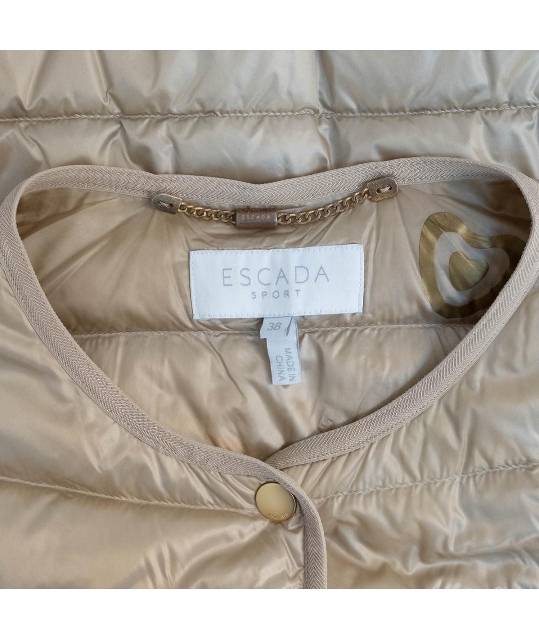ESCADA Бежевая полиамидовая куртка, фото 3