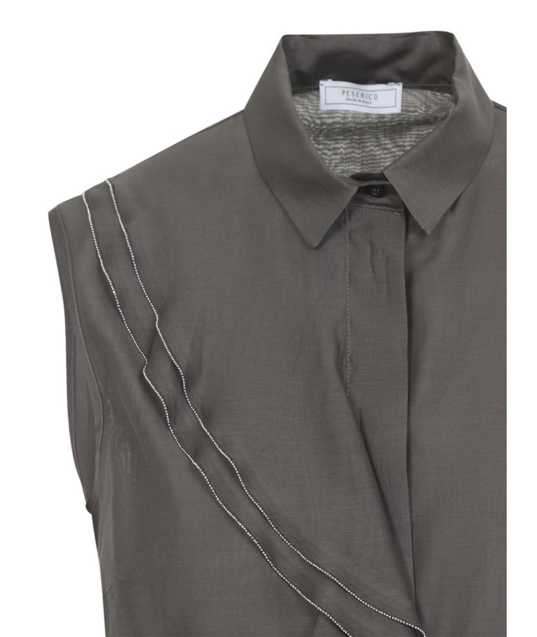 PESERICO Коричневая блузы, фото 2